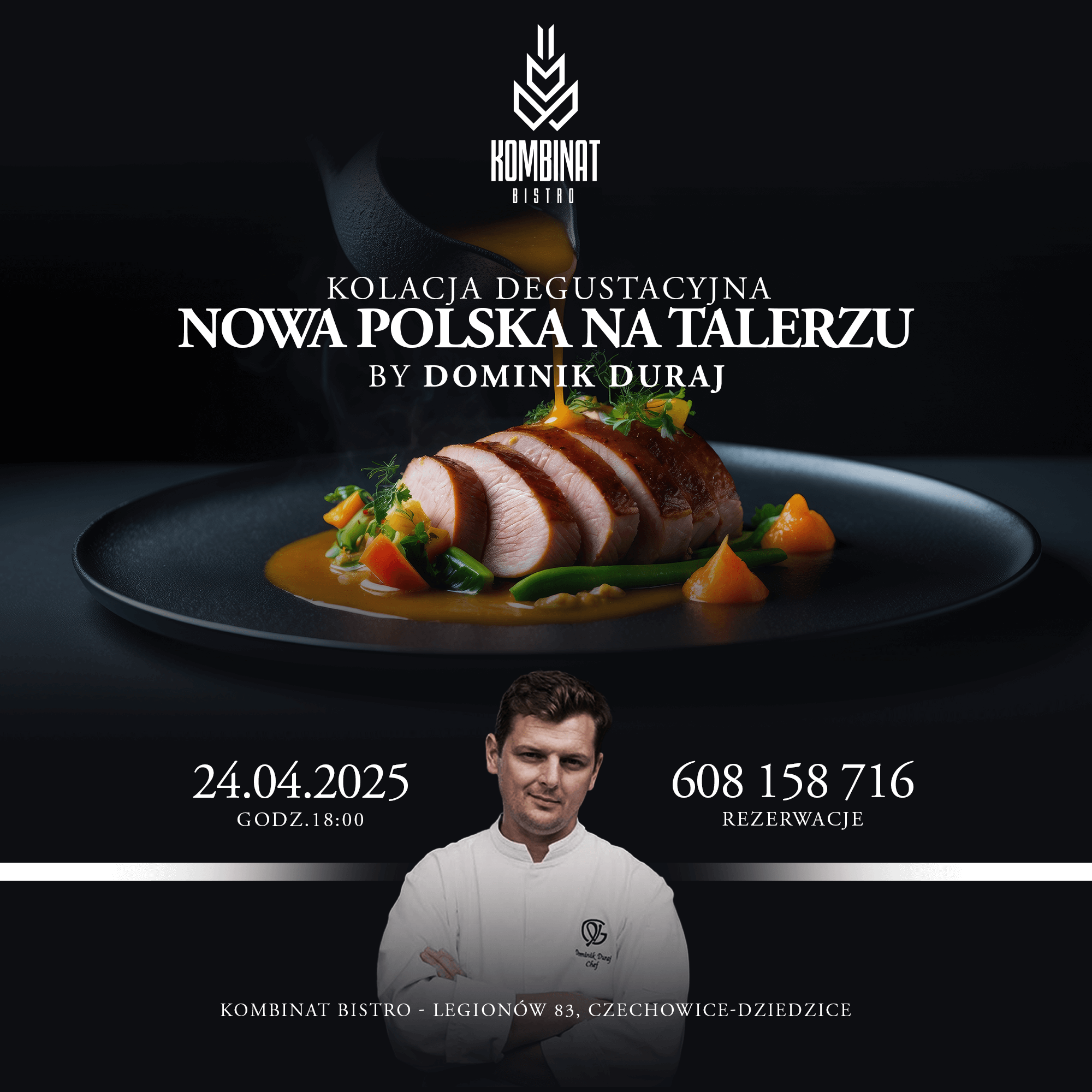 Kolacja degustacyjna w Kombinat Bistro