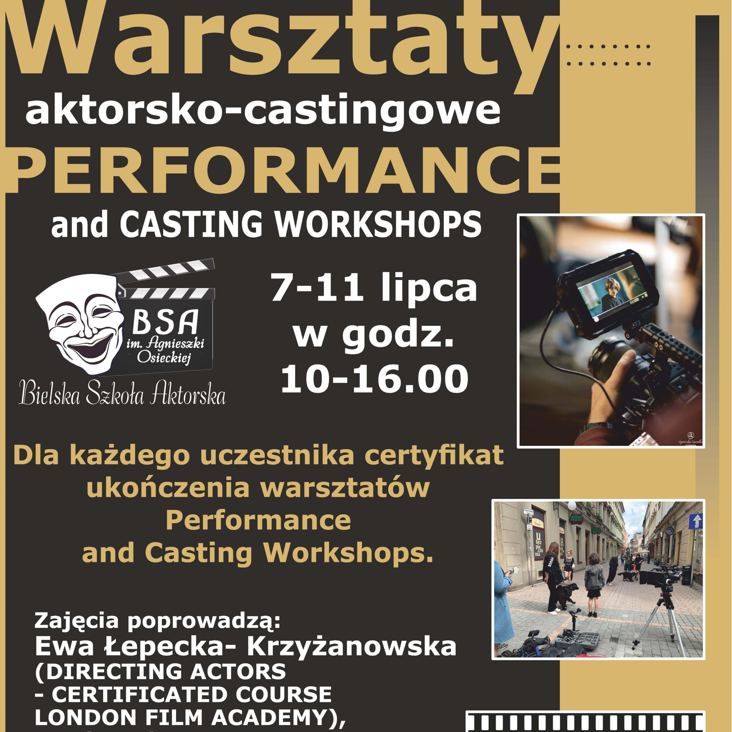 Warsztaty aktorskie w BSA!