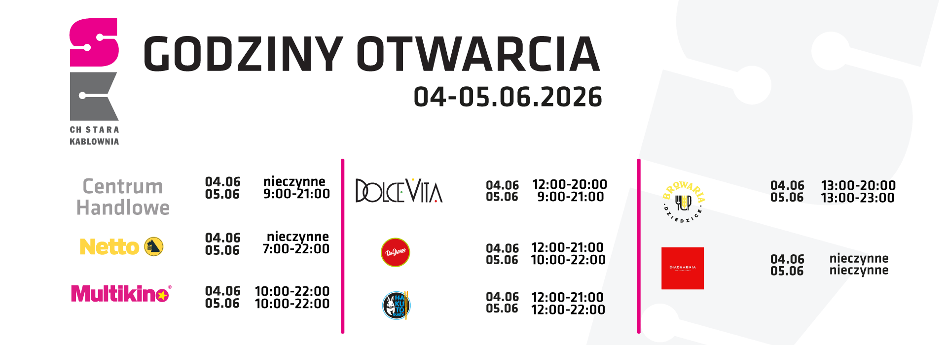 Godziny otwarcia boże ciało